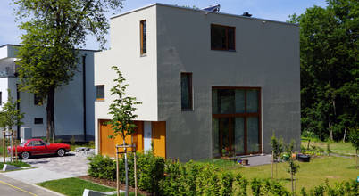 Süd-Ost Ansicht: Einfamilienhaus von PlanKopf Architektur