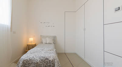 Appartamento campione in palazzine di nuova costruzione a Cormano (provincia di Milano), Home Staging & Dintorni Home Staging & Dintorni Skandinavische Schlafzimmer