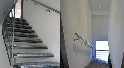 Mehrfamilienhaus Bad Rappenau: Treppe von BV Design & Bau