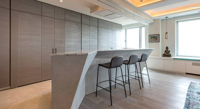 Apartment residence 5th Avenue New York, New York, Luminosa ™ Luminosa ™ Moderne Küchen Tische und Sitzmöbel