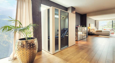 Infrarotkabine: Wohnzimmer von SPA Deluxe GmbH - Whirlpools in Senden,Minimalistisch 