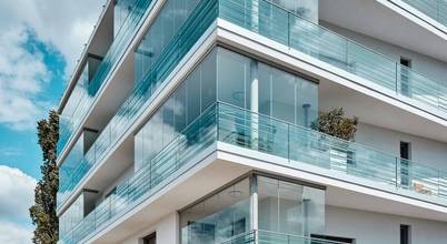 Projekt "JOY AM UFER", Lumon Deutschland GmbH Lumon Deutschland GmbH Balkon Glas Transparent Balkonverglasung, Balkonverglasungen