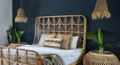 Projeto de Decoração na Foz do Arelho, Jo Decor Jo Decor Rustikale Schlafzimmer Bambus Weiß