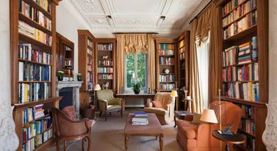 Bibliothek press profile homify Rustikale Arbeitszimmer