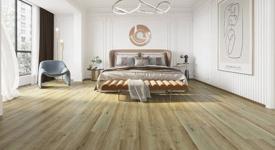 homify Boden Holz-Kunststoff-Verbund Beige