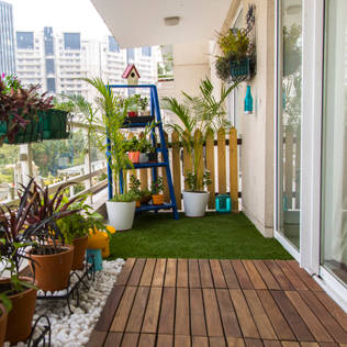 Balcony makeover - English: Terrace by Studio Earthbox