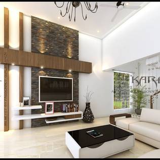living room:  Living room by KARU AN ARTIST