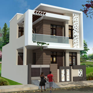 proposed elevation :  Bungalows by DESIGN AHEAD ARCHITECTS
