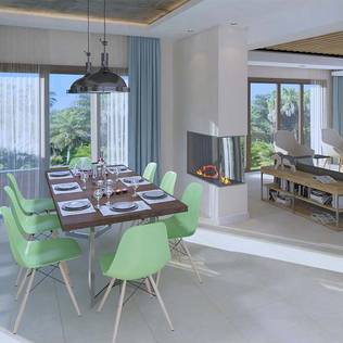 Yemek alanları için tavan aydınlatma modelleri