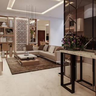 Modern Interiors for a luxurious home in Bangalore