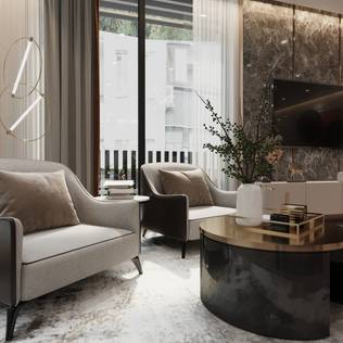 Sri Lanka'da süper lüks bir otel odası dekorasyonu