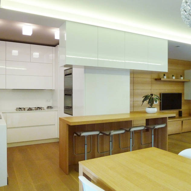 Studio Massimo Rinaldo architetto Ruang Keluarga Modern