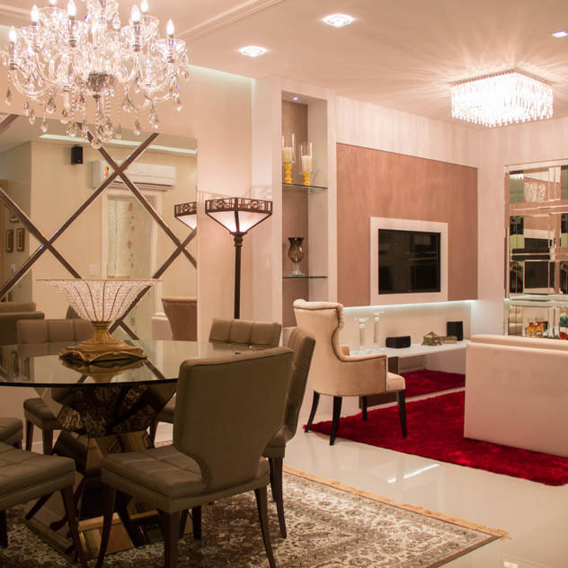 Ambiente Jantar Rosé Indoor Design Salas de jantar clássicas