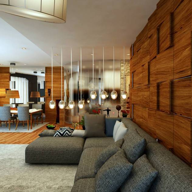 modern Living room by GN İÇ MİMARLIK OFİSİ