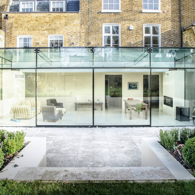Barnes, London: Culmax Glass Box Extension: modern Conservatory by Maxlight