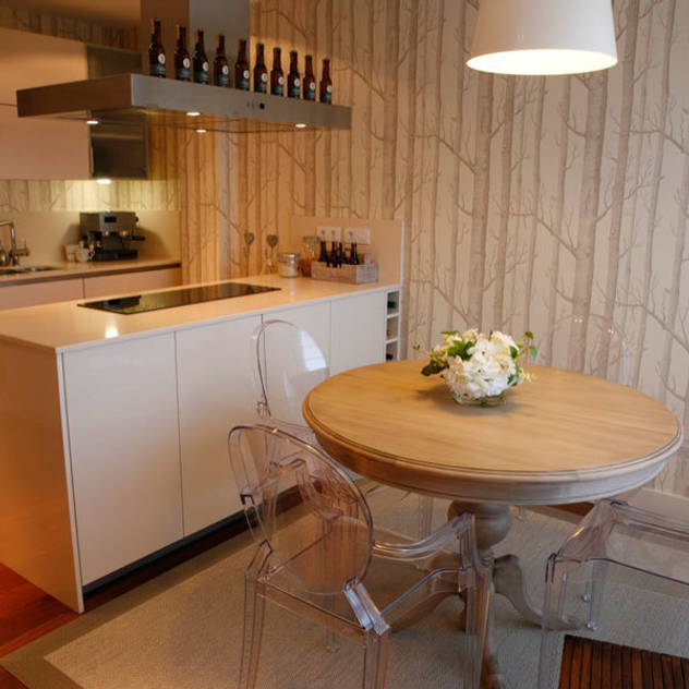 Decoración interior de duplex acogedor, Sube Susaeta Interiorismo - Sube Contract: Comedores de estilo clásico de Sube Susaeta Interiorismo