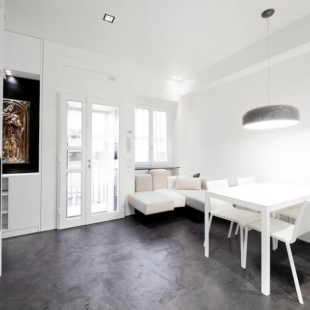 minimalistic Living room by 23bassi studio di architettura