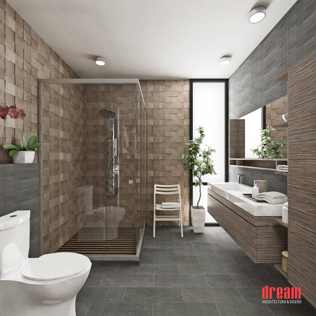 Bathroom by Dream Arquitectura & Diseño Bathroom by Dream Arquitectura & Diseño