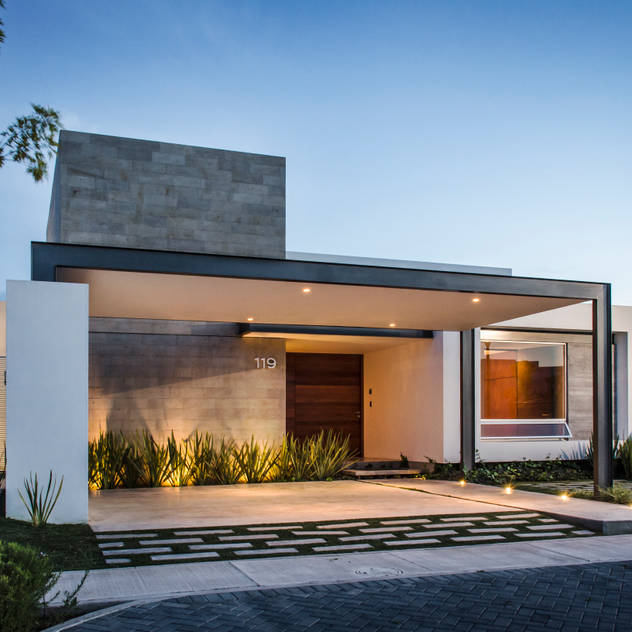 CASA T02: Casas de estilo moderno por ADI / arquitectura y diseño interior