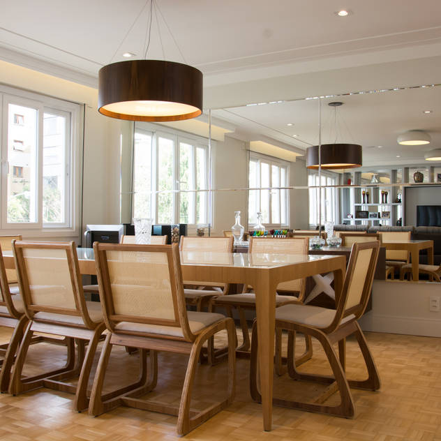 Sala de Jantar: Salas de jantar modernas por HAPPY Arquitetura