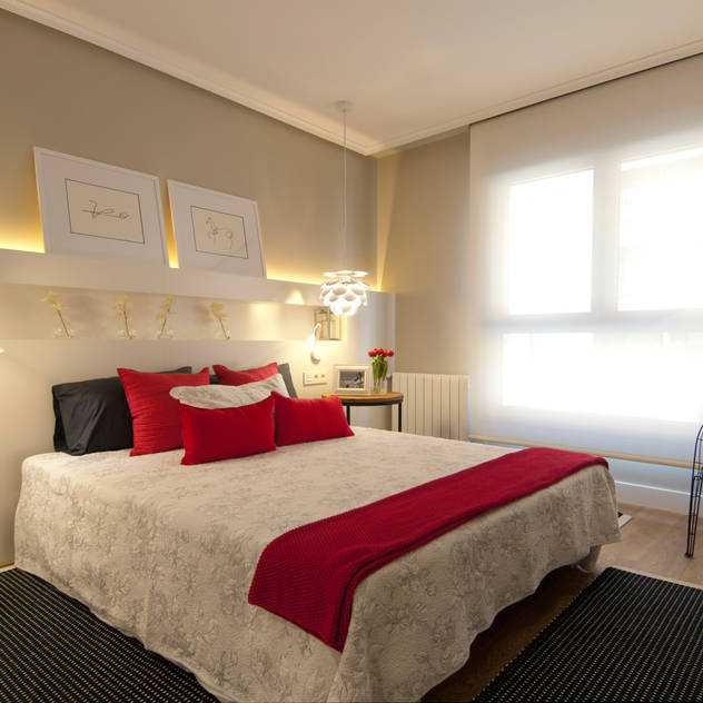 Proyecto de decoración de vivienda en Bilbao, Sube Susaeta Interiorismo - Sube Contract: Dormitorios de estilo moderno de Sube Susaeta Interiorismo