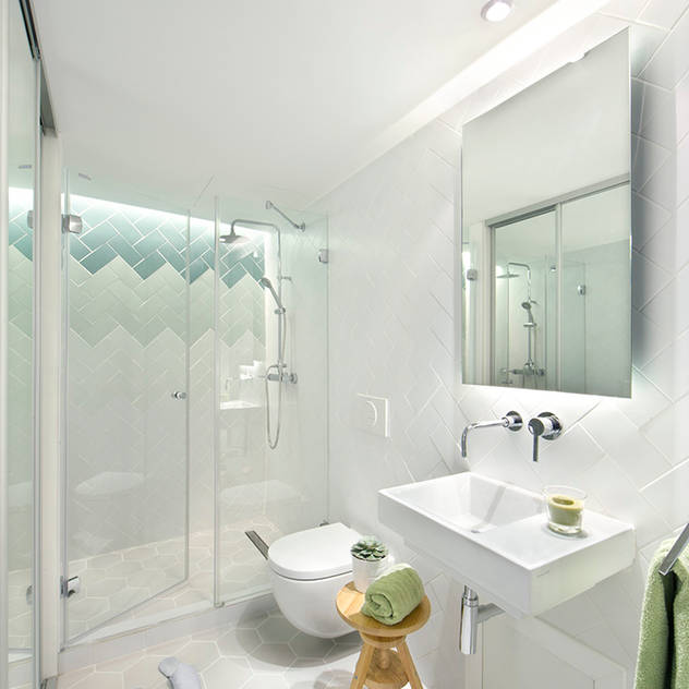 Baños modernos de Egue y Seta Moderno