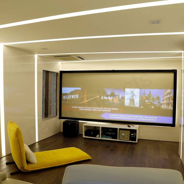 NA ARCHITECTS Phòng giải trí phong cách hiện đại