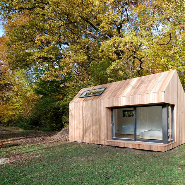 Estudios de cubiertas inclinadas 5, ecospace españa ecospace españa Modern houses Wood Wood effect