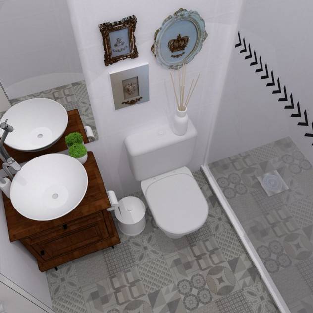 colonial Bathroom by homify