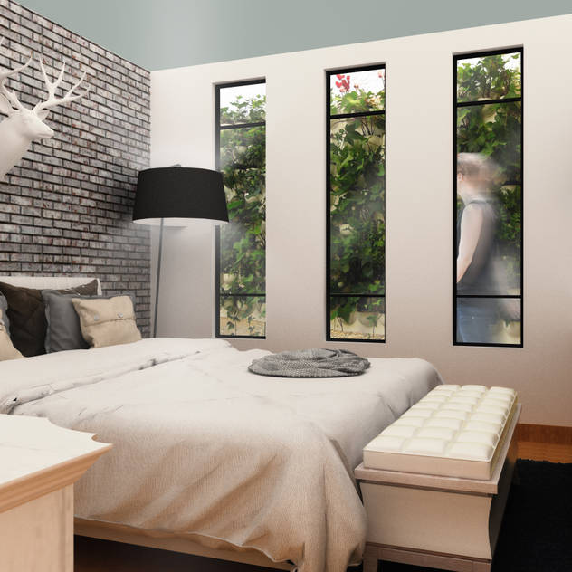 SANT1AGO arquitectura y diseño Modern style bedroom White