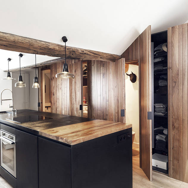 Ispirazioni Francesi - French Style: Cucina in stile in stile Industriale di Design for Love