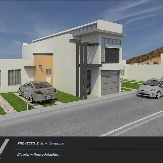 Z. M. - Hacienda Los Venados: Casas de estilo moderno por MA5-Arquitectura