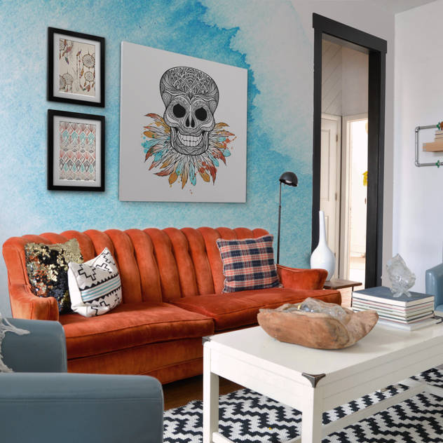 Smiling Spirit Eclectic style living room by Pixers Eclectic