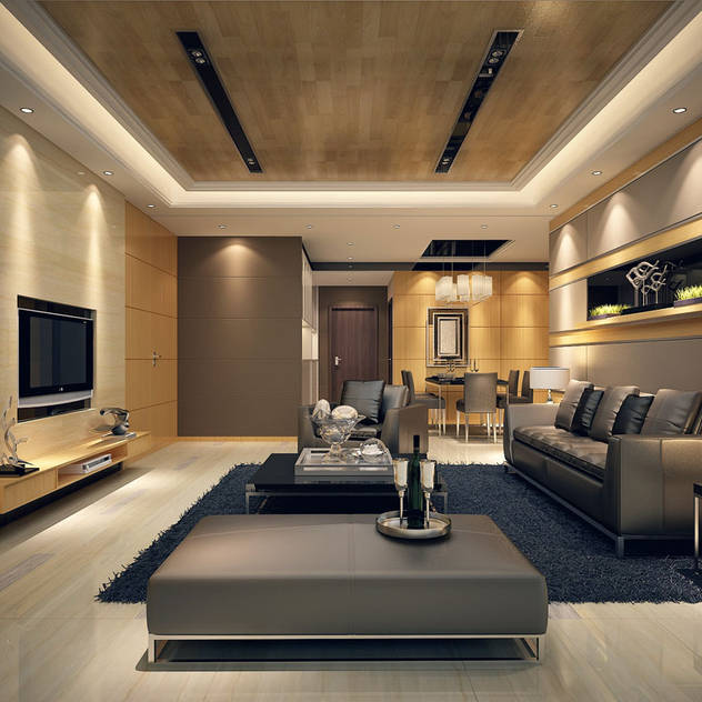 Make Your Home Look Expensive & Beautiful: asian Living room by Axis Group Of Interior Design