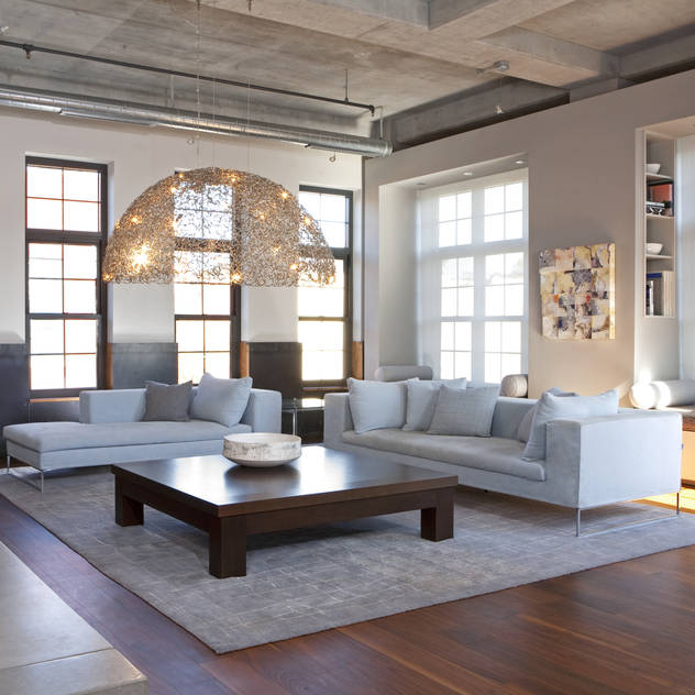 Adam Morgan Living Room Lighting : modern Living room by Hinson Design Group