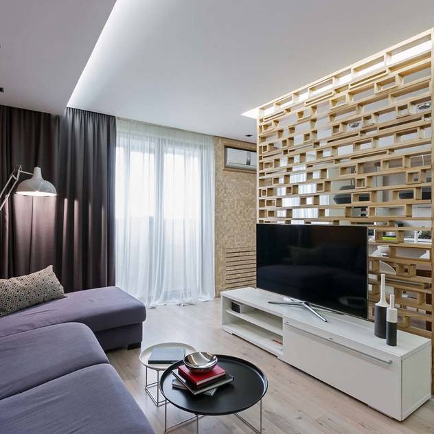 Salas de estilo moderno por EUGENE MESHCHERUK | architecture & interiors