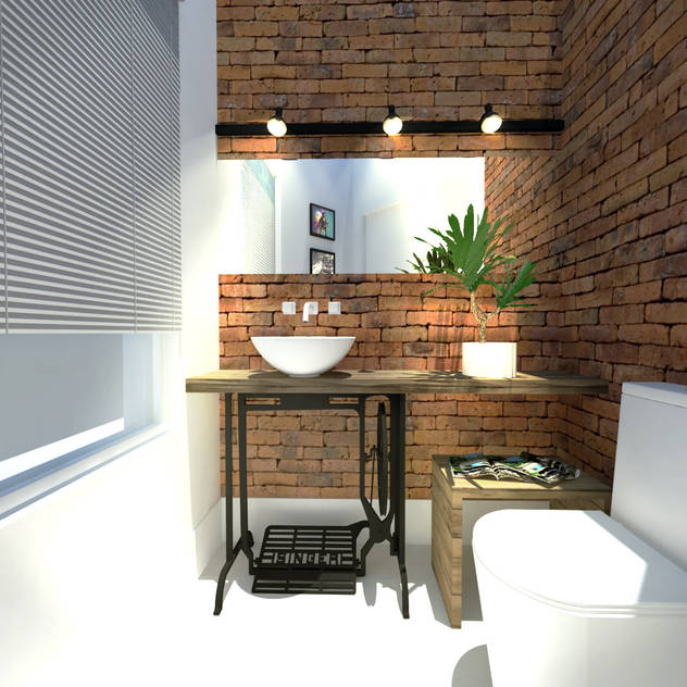 Bathroom by Andressa Cobucci Estúdio Bathroom by Andressa Cobucci Estúdio