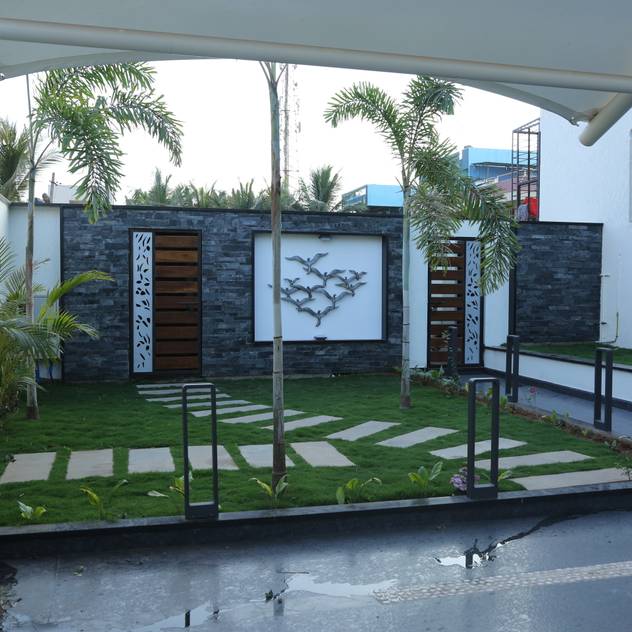 Jardins modernos por Hasta architects