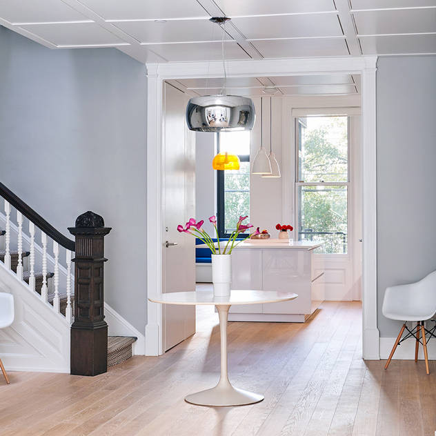 Park Slope Townhouse Modern Corridor, Hallway and Staircase by Sarah Jefferys Design Modern