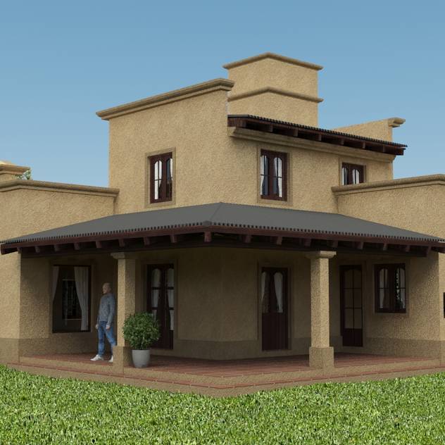 Proyecto de remodelación y ampliación de Vivienda unifamiliar: Casas de estilo colonial por Valy