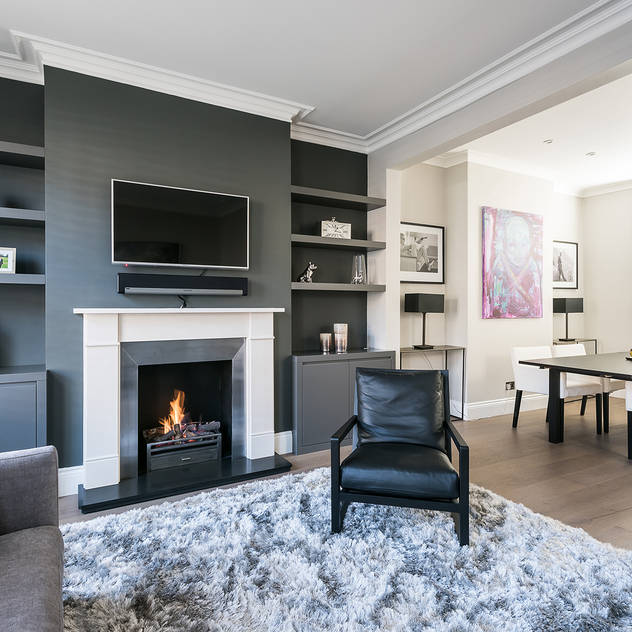 Disraeli Road, Putney Modern living room by Grand Design London Ltd Modern