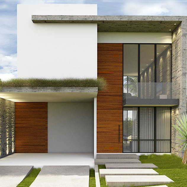 Casas de estilo moderno por Macro Arquitetos