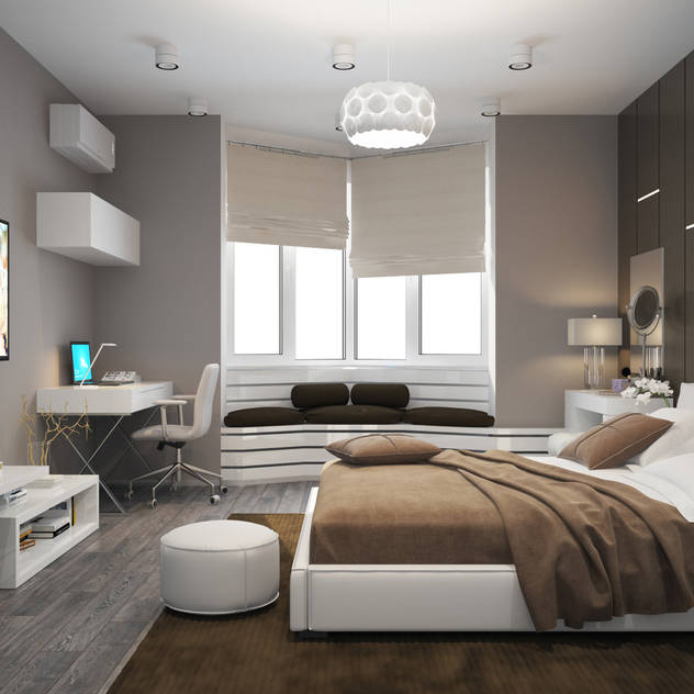 Design studio by Anastasia Kovalchuk Modern style bedroom