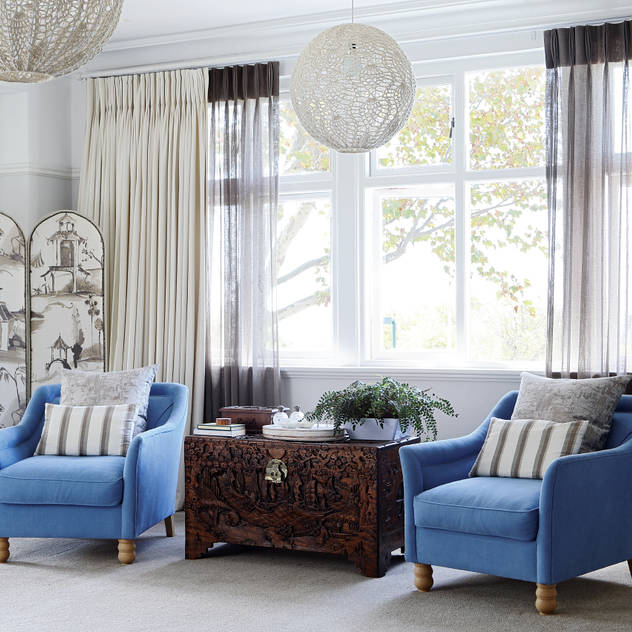 Main Bedroom Natalie Bulwer Interiors Classic style bedroom Blue