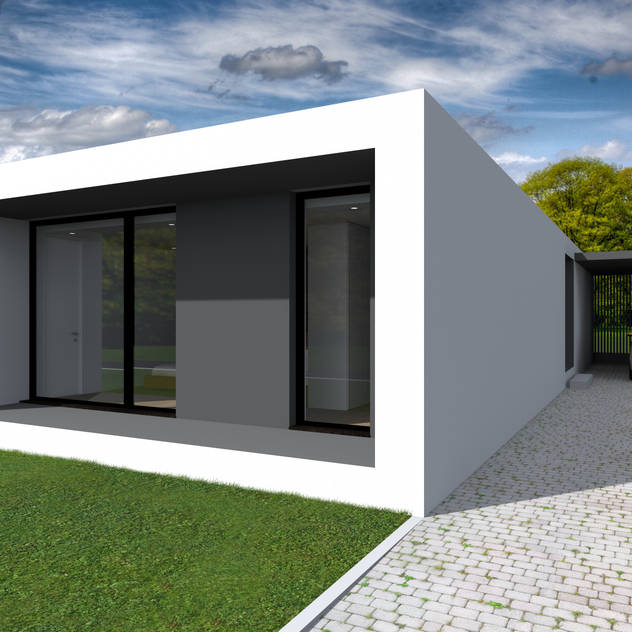 Projeto Ametista: Casas modernas por Magnific Home Lda