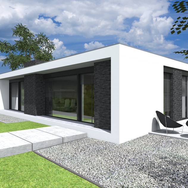 Projeto Quartzo: Casas modernas por Magnific Home Lda