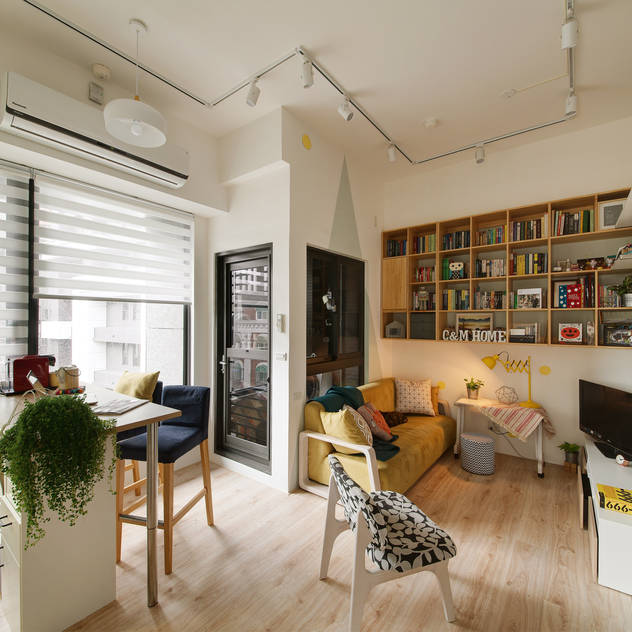 scandinavian Living room by 一葉藍朵設計家飾所 A Lentil Design 
