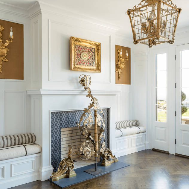 First Floor Foyer Kellie Burke Interiors Classic style corridor, hallway and stairs