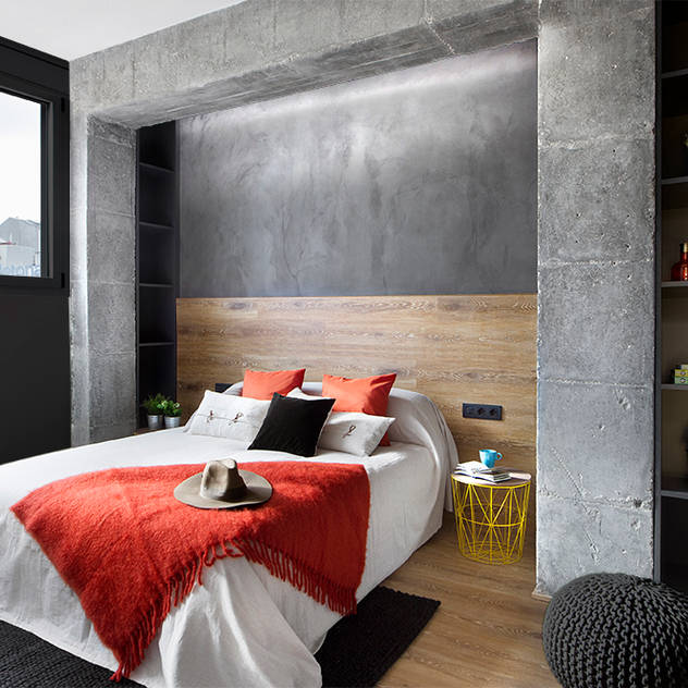 Poblenou in 3 acts Phòng ngủ phong cách công nghiệp bởi Egue y Seta Công nghiệp