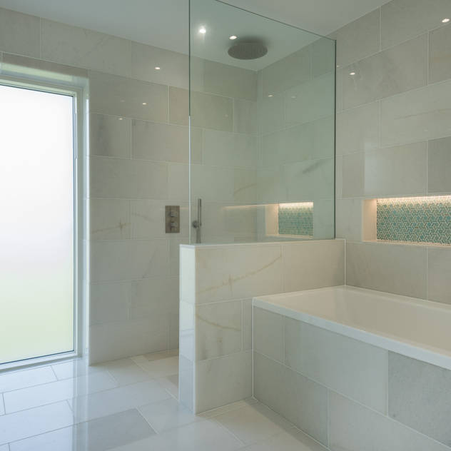 Contemporary Replacement Dwelling, Cubert Phòng tắm phong cách hiện đại bởi Laurence Associates Hiện đại